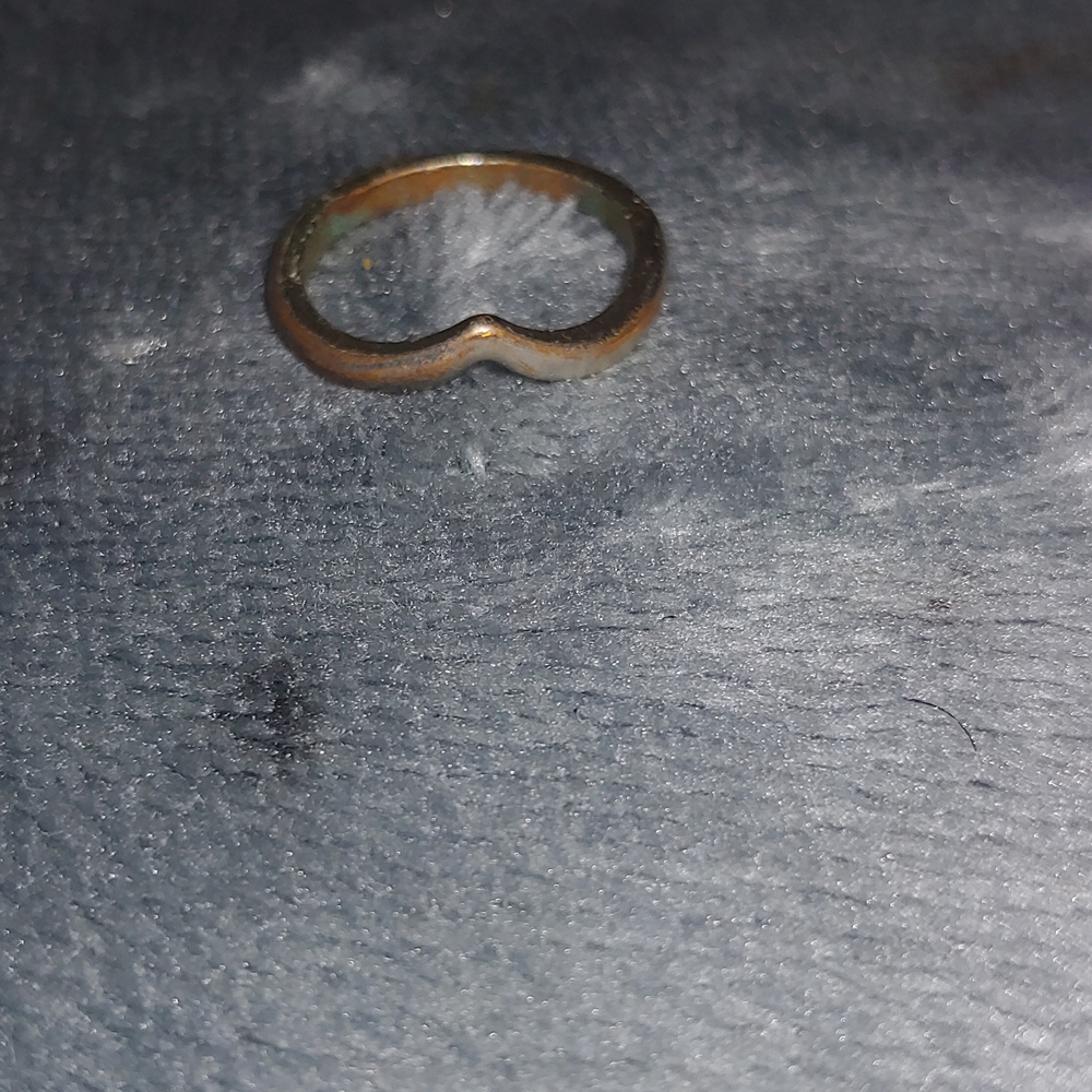 Gold-Tone Curved Ring